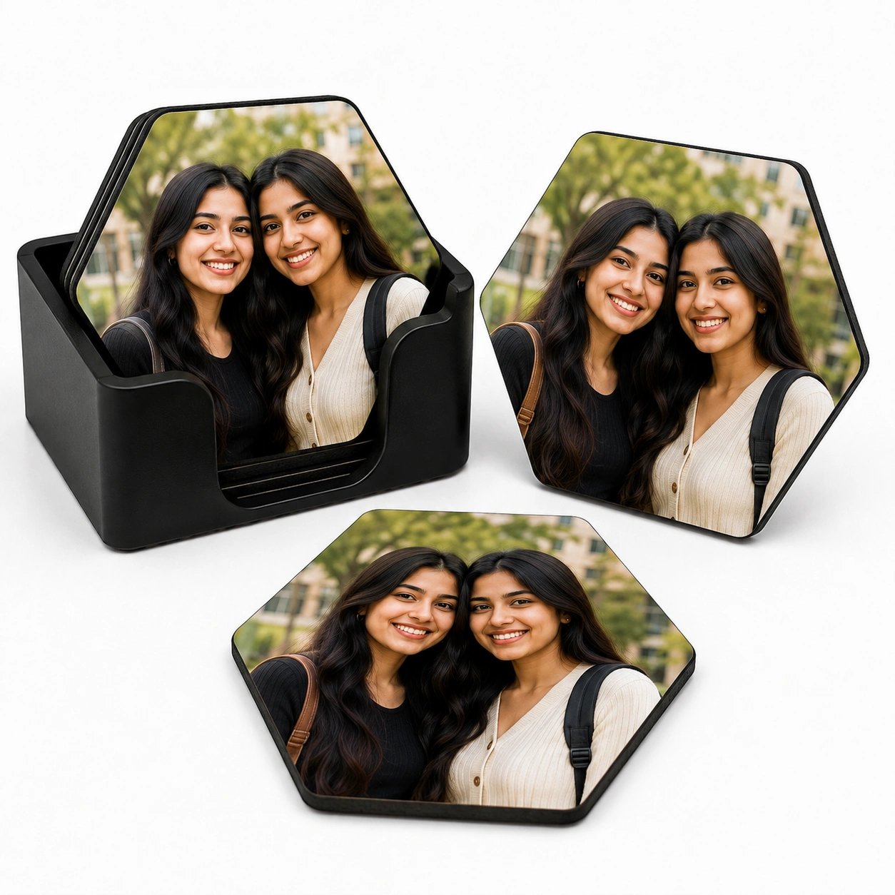 Hexa Shape Photo coaster